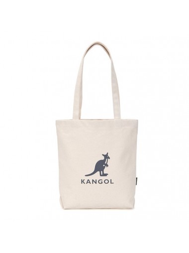  Kangol Flocking Simbol Canvas Eco Bag- Ivory 0041